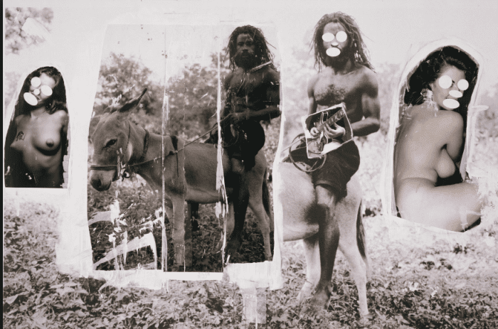 Prince cut out several subjects from Cariou's book, put on a canvas, used Cariou's jungle background, then added paint. Because Prince's art bears little resemblance to Cariou's original photo, he calls it Transformative Art and owns the copyright