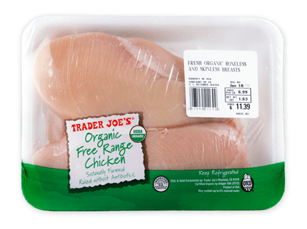 From 2011, this high priced package of organic chicken might lead consumers to believe they are getting the best of the best. http://www.traderjoes.com/fearless-flyer/article/984