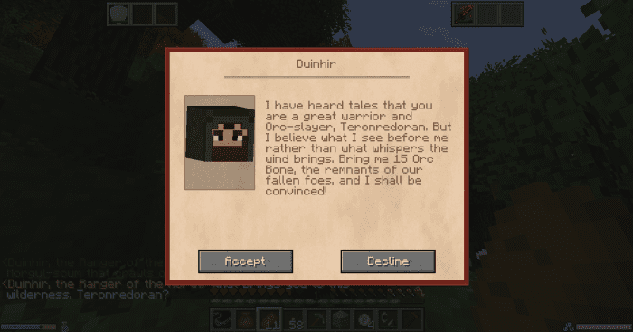 Miniquests are a nice way to earn the love and respect of the good peoples of Middle-Earth, especially when they involve wholesale slaughter.