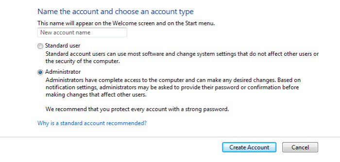 In order to make administrative changes in your Windows computer, always make sure to enable administrator privileges