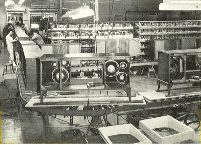 Many hard working women hands wired the chassis of these beautiful Curtis Mathes stereos and television console back in the 1960s.