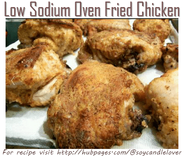 Yummy, tasty, but low-sodium and reduced calorie, Fried Chicken from the oven.