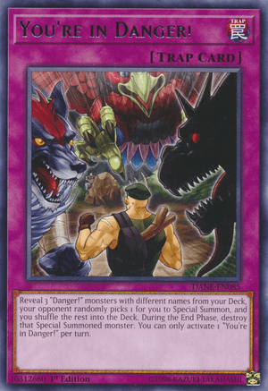 "You're in Danger!" What type of warning is that? More like: "Danger! You're about to be horribly maimed!" or "Death is about to put you in Danger!" Meh, just doesn't sound as good, I guess.