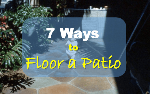 Outdoor flooring idea using natural stone tiles