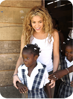 After the Cyclone SIDR hit Bangladesh, Shakira, as Goodwill Ambassador for UNICEF, in 2007 visited the country to learn about their most urgent needs and explore different projects in the most affected regions.
