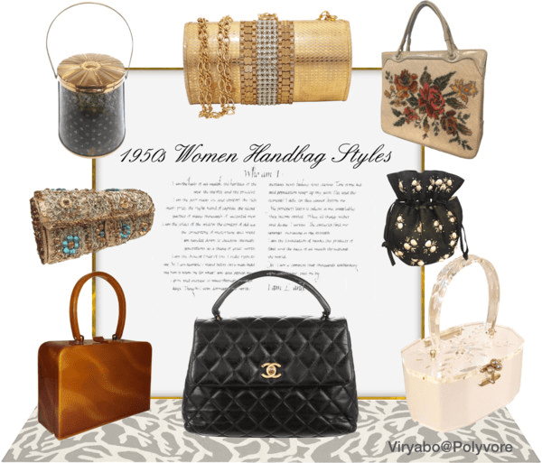Many of the 50s ladies' bag designs have been reproduced today and still look as fabulous as they did back in the fifties.
