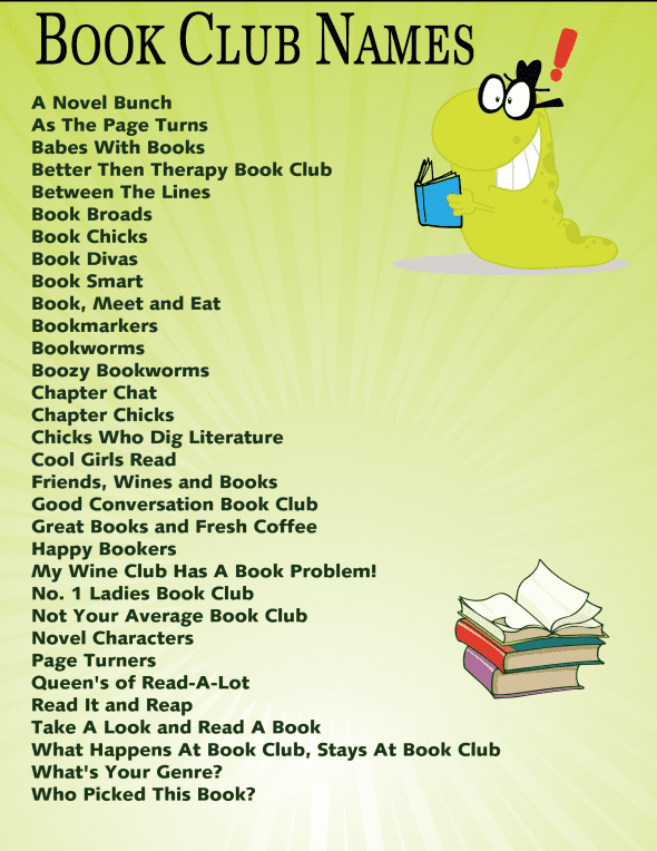 Book Club Names HubPages book-club-names-hubpages