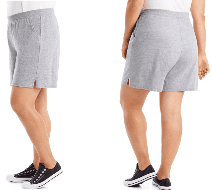 Soft cotton jersey shorts with wide, ribbed elastic waist that flexes for ease of movement