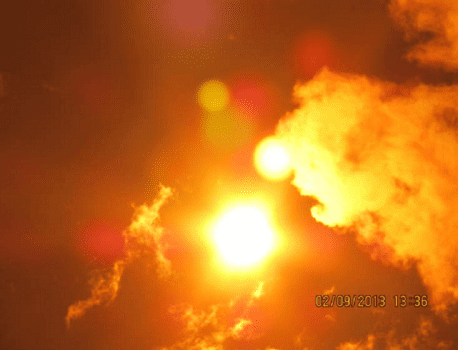 Here is another one of the strange photos I have taken over the years, that seems to show another planet near our Sun. While some of these anomalies are obviously sun flares, the one in the two o'clock position seems legit.