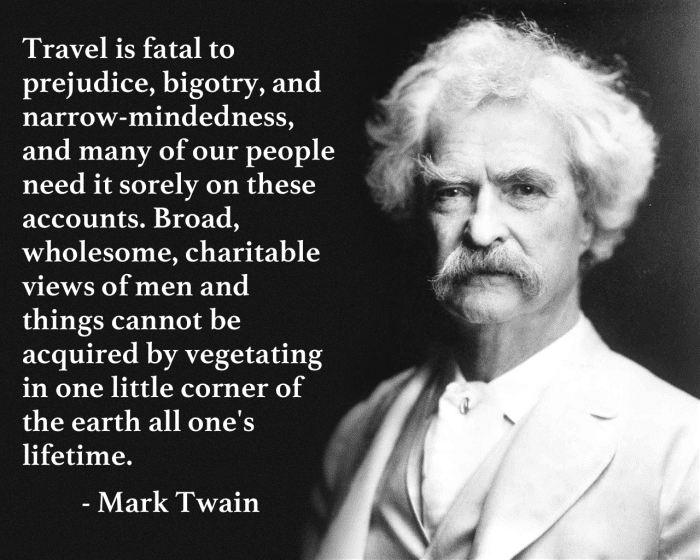 Samuel Langhorn Clemens, aka Mark Twain, a writer of many books that charted the young life of Huckleberry Finn and friends along the Mississippi (got that right, have I?)