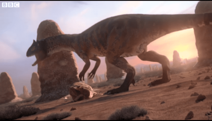 (cc image, BBC Planet Dinosaur Wiki) Saurophaganax - Well Known for their Abilities to Fight the Carnivorous Competition Whilst Out On the Hunt for Easy Prey