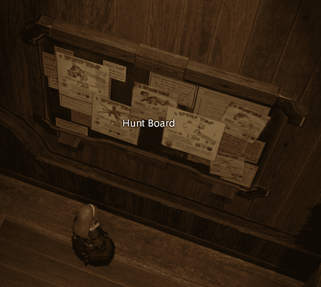 New Gridania Hunt Board.