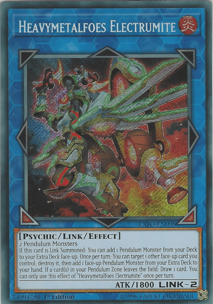 Man, this guy’s a great draw card for Pendulum decks, period. Until everyone screams in ecstasy when Crystron Needlefiber hits the TCG. When can we get that Xyz-support Link, Konami? Huh?