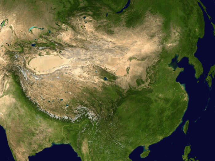 Satellite Image of China