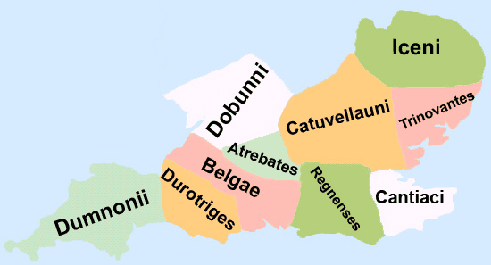 The Belgae tribes settle in southeastern Britain among the Brittonic Celts of today's Engand.