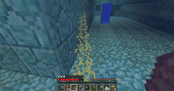 Guardian beam interrupted by walking around a corner, although it's bright yellow no damage was done. Doors count as solid blocks and can interrupt the beams charged attack.