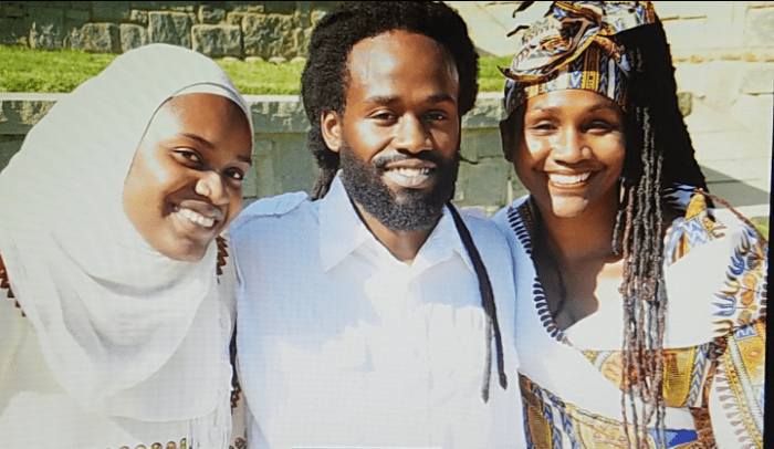 Sis. Omelika with her son, Akumba Ashanti and daughter, Zanaida Wakatama during her birthday photo-shoot with her family.