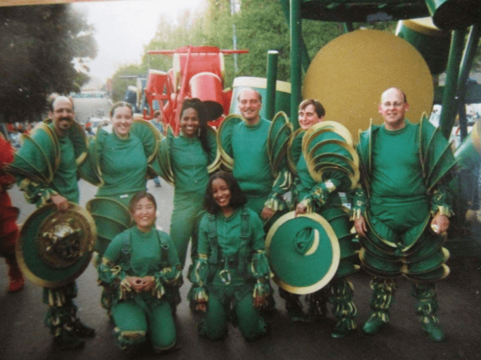 Sis. Omelika with the 'Green Tribe' before the Opening Ceremony for the 1996 Centennial Olympic Games in Atlanta.