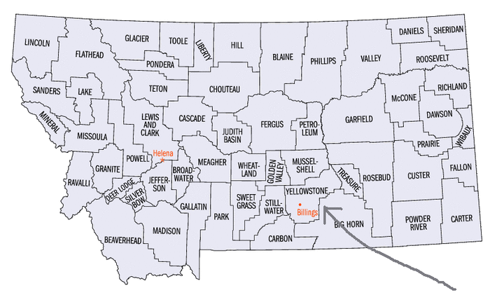 Montana in on the US-Canadian Border with Alberta Canada. The Royal Canadian Mounted Police in Alberta were established to handle issues resulting from disturbances coming into Alberta from the Montana "Whiskey Trail" or Whoop-Up Trail northward in t