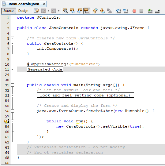 simple java projects with source code in netbeans