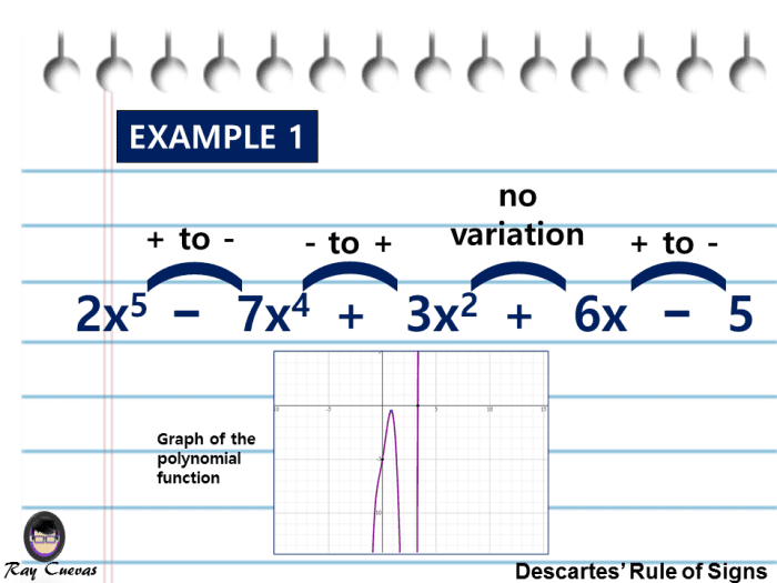 Example 1: Finding the Number of Sign Variations in a Positive Polynomial Function Using Descartes' Rule of Signs