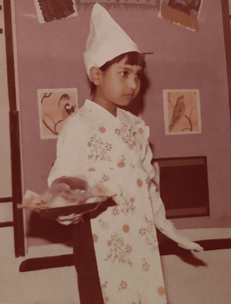 Pic13: Myself Dressed up as a Baker and Participating in the Drama, "The Grumbler"