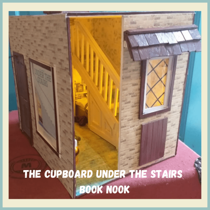 Harry PotterInspired Cupboard Under the Stairs Book Nook (StepbyStep
