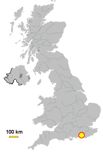 Map location of Brighton, United Kingdom
