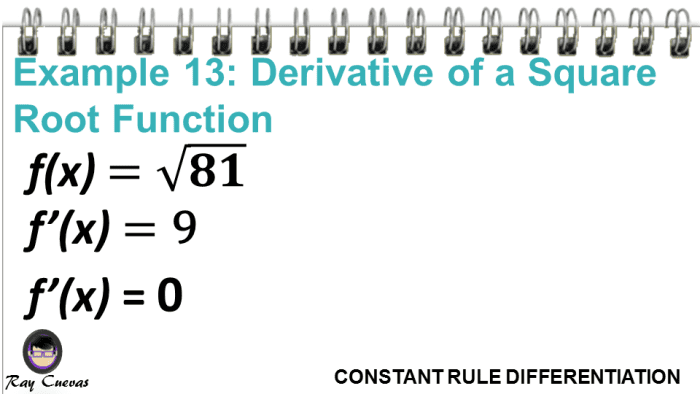 The Derivative of a Constant (With Examples) Owlcation