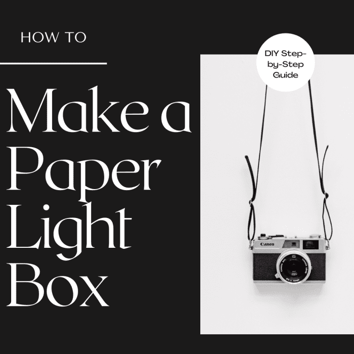 DIY enthusiasts and photographers will love this quick, easy method for making a light box out of paper.