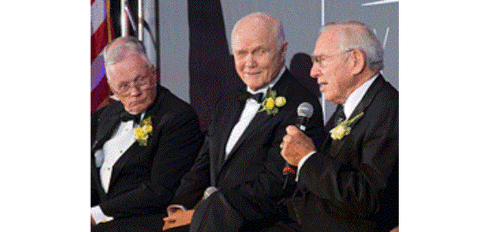 50th Anniversary of NASA, 2008. Neil Armstrong, John Glenn, and Jim Lovell (Apollo 13), all from Ohio, reflect on their years in NASA's astronaut program.