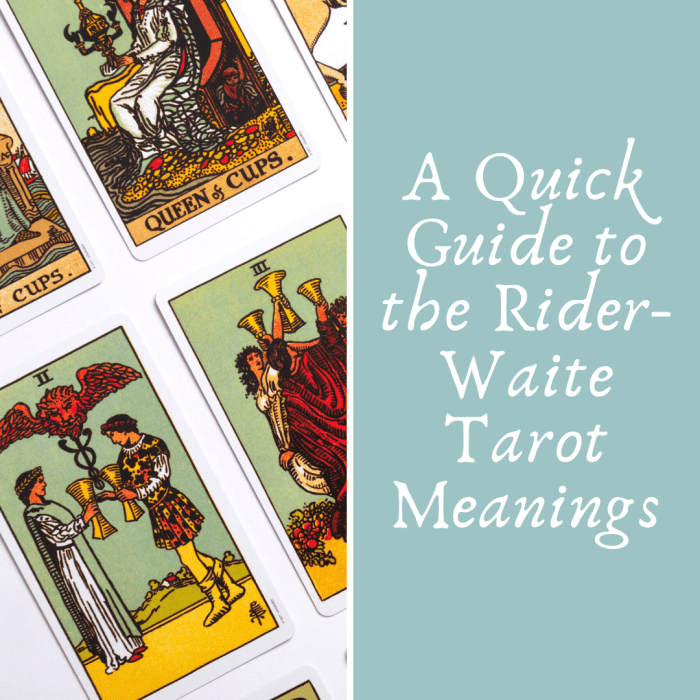 Read on for a quick reference to the Rider-Waite tarot meanings! 