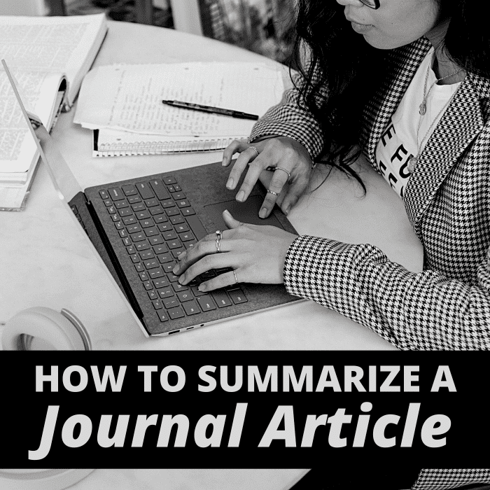 how to write a synopsis for a journal article