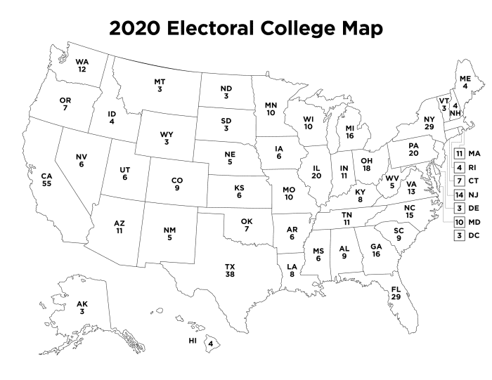 The electoral college map Americans have been familiar with every 4 years when the presidential election arrives
