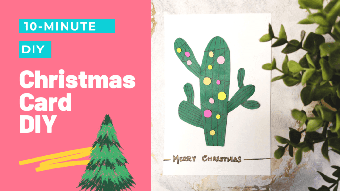 Learn how to create an adorable Christmas cactus greeting card for a loved one in just a few minutes.