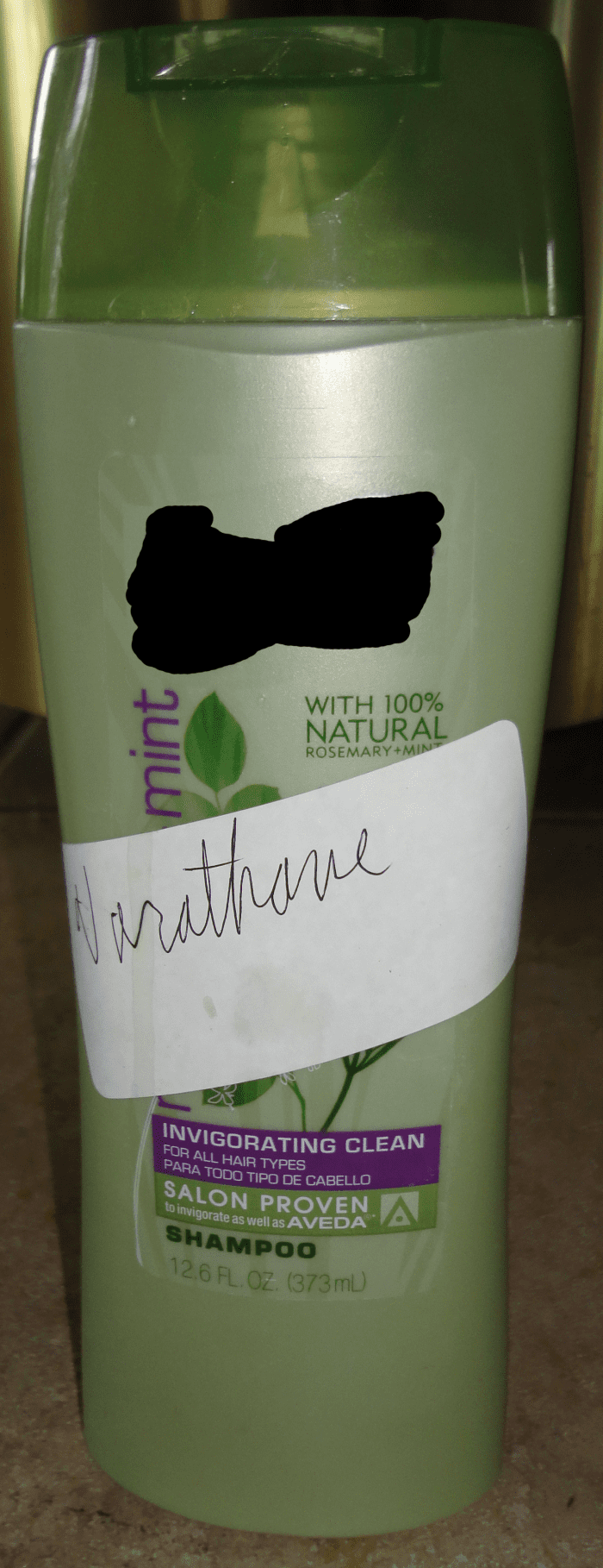 A bottle or container (preferably opaque) can be used to store small amounts of Varathane at a time.