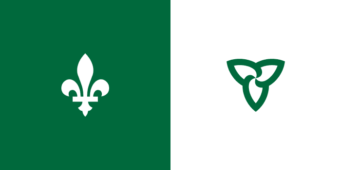 Franco-Ontarian Flag ; Government of Ontario, Office of Francophone Affairs