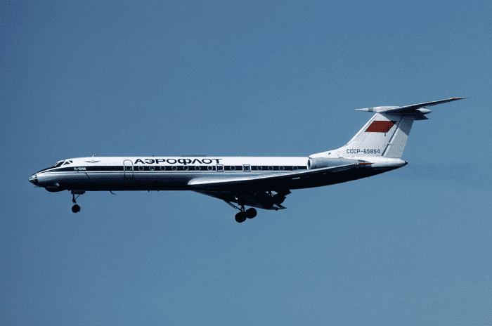 A Tupolev Tu-34A similar to the two aircraft that collided over Dniprodzerzhynsk (USSR)