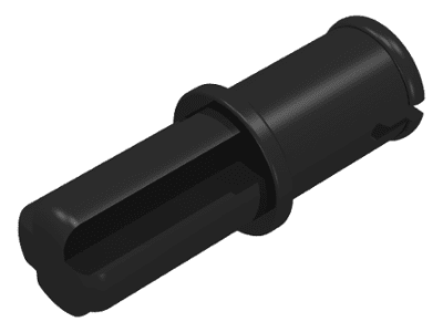 This is another case of uncommon colors on a common part. The black, white, and light bluish gray varieties of this axle pin are the most valuable.
