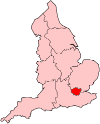 Map location of London, England