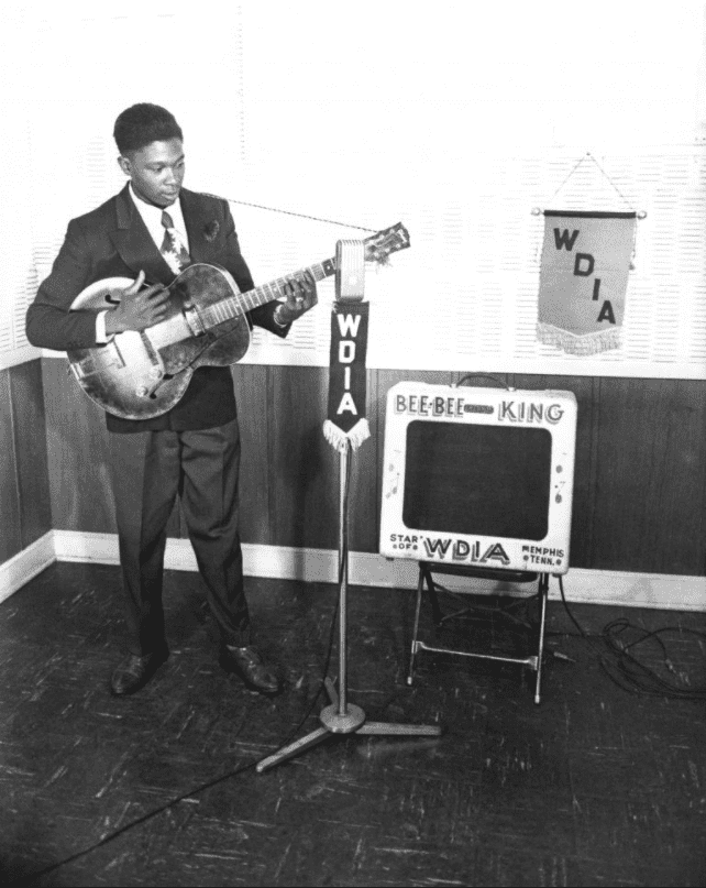 In early 1949 B.B. King was a young, beginning entertainer with a 15-minute show on WDIA.