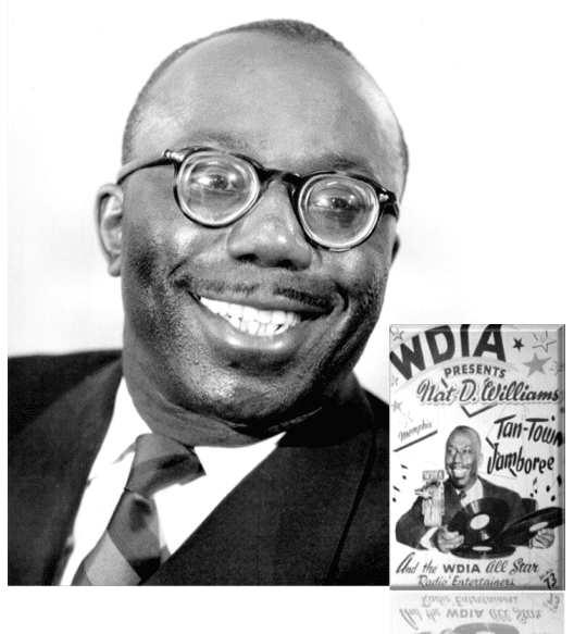 The Tan Town Jamboree program hosted by Nat D. Williams propelled WDIA to the second most popular radio station in Memphis. Shortly after, WDIA became the city's number one station.