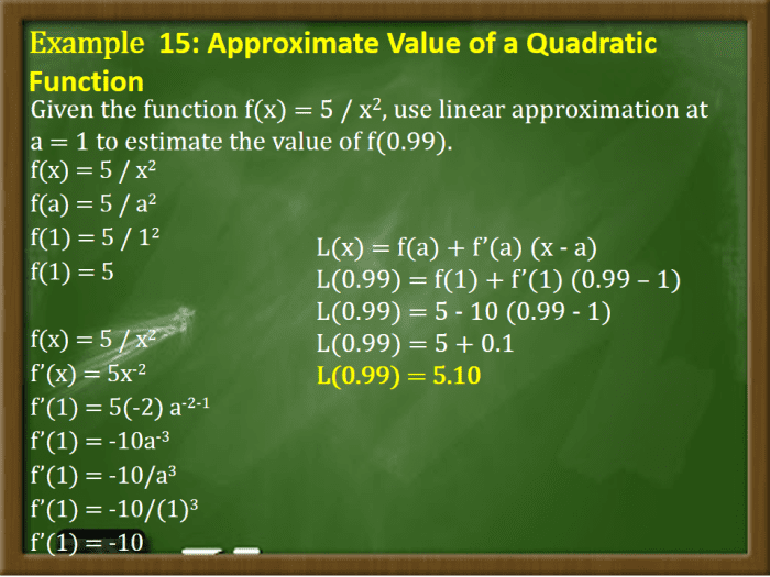 Linear Approximation and Differentials in Calculus - HubPages