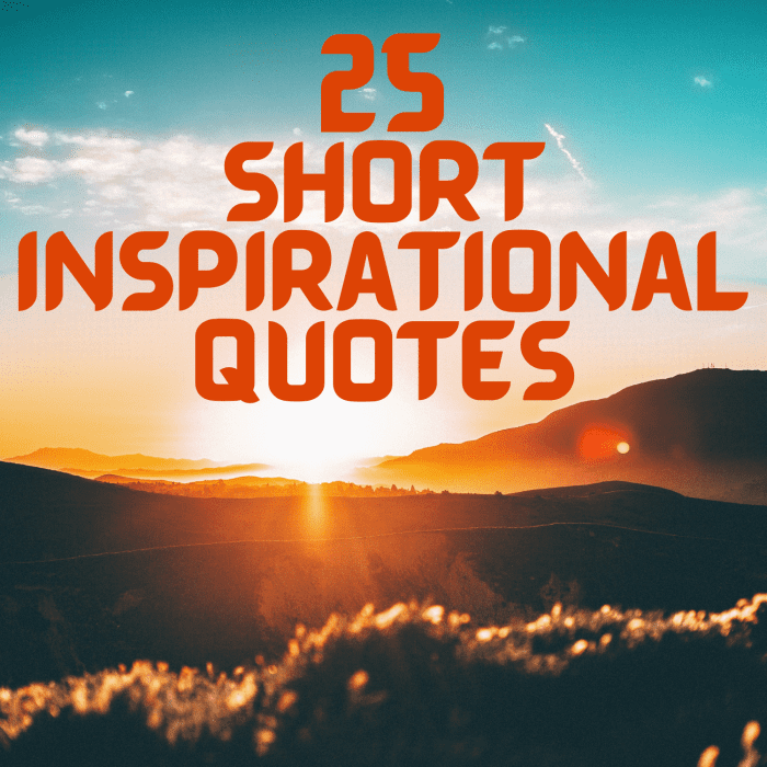 25 Short Inspirational Quotes and Sayings - LetterPile
