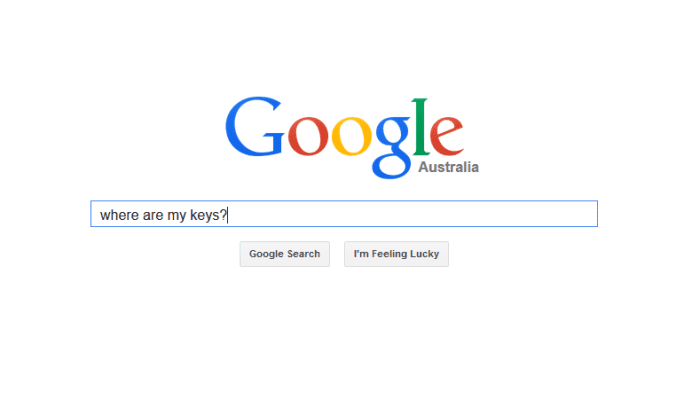 Searches like this would give you the exact location of your keys