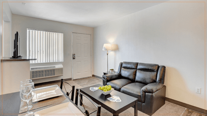 Siegel Suites advertises itself as a "flexible-stay" rental chain that offers studios, one-bedroom, and two-bedroom apartments.