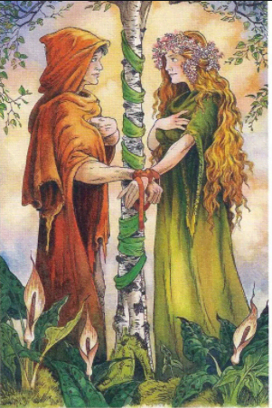 The Lovers card is about two Fools coming together and sharing their journey. They are like two protagonists with similar goals. They have a divine connection that cannot be ignored.