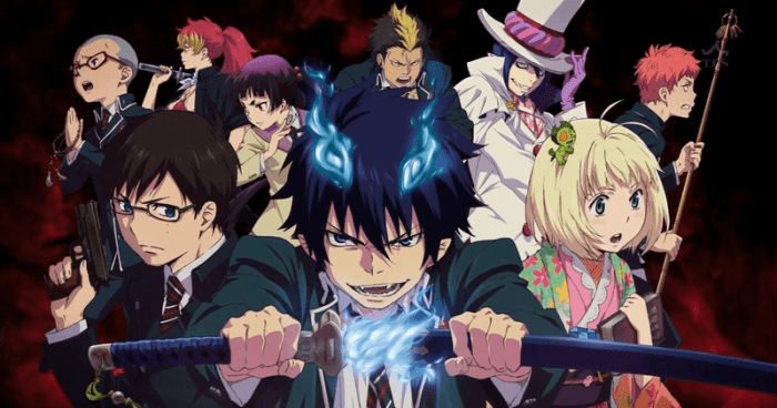 "Blue Exorcist" has a colorful cast of characters tasked with exorcising demons, much like the cast of "JJK."
