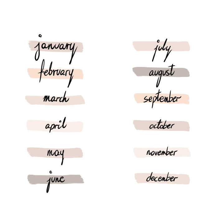 You can try adding cute handwriting or calligraphy in styles like those above! They add for a lovely touch!