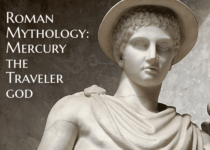 Mercury is one of the most important gods in Roman mythology. He had a long list of jobs from communicating messages from gods to mortals, and guiding souls to the underworld. He was considered the god of commerce, travel, messages, speed, and more.